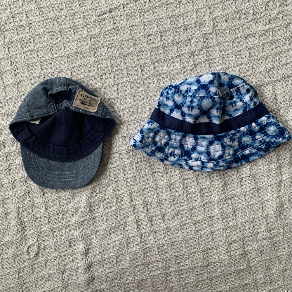 3/$20 bundle Baby Boy Summer Hats 0-6 months